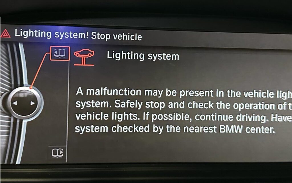 Dreaded "Lighting System Error" often found in BMW vehicles, usually after a discharged battery and sometimes even after a Diagnostic Session.